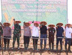 Kapolres Simalungun Pimpin Penanaman Jagung 52 Hektar, Dukung Program Swasembada Pangan Nasional