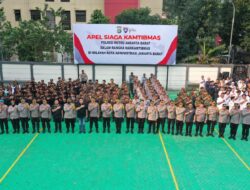 Polres Metro Jakarta Barat Gelar Apel Siaga Kamtibmas Bersama Potensi Masyarakat