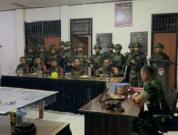 Satgas Pamtas Kewilayahan RI – PNG Yonif 763/SBA Pos Kumurkek Sambut Kedatangan Kunker Dankolakops Brigjen TNI Slamet Riadi S.I.P