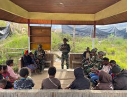 Satgas Yonif 700/WYC Gelar ” Minggu Kasih ” Bersama Warga Eronggobak, Wujud Kedamaian dan Kebersamaan di Tanah Puncak