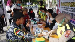 Wujud Kepedulian Kesehatan, Rumkit Bhayangkara Polda Kalteng Layani Pemeriksaan Gratis di CFD Palangka Raya
