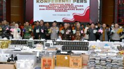 Wagub Sumut Turut Musnahkan Barang Bukti Narkoba 1,7 Ton di Polda Sumut