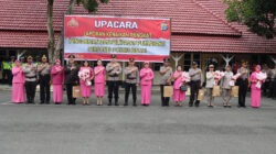 Upacara Kenaikan Pangkat Pengabdian dan Pelepasan Personil Purnabakti dengan Tradisi Kepolisian